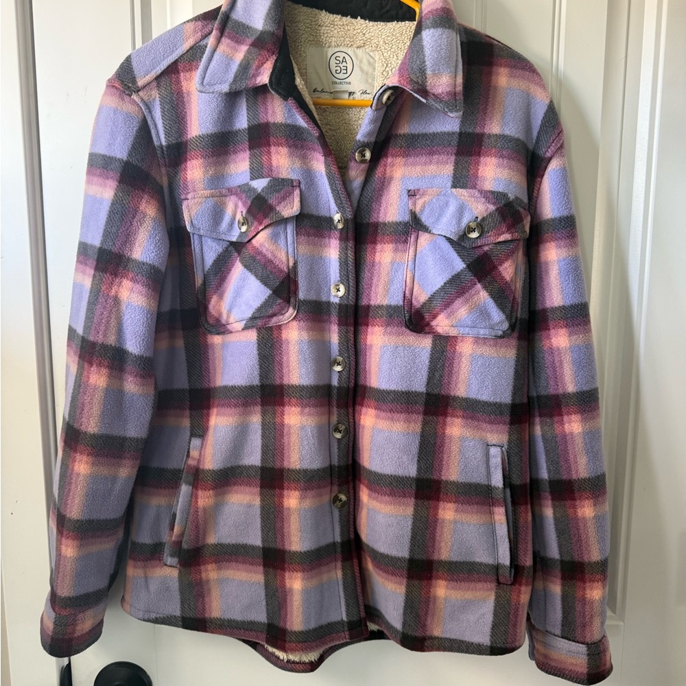 Sherpa lined SAGE collective jacket